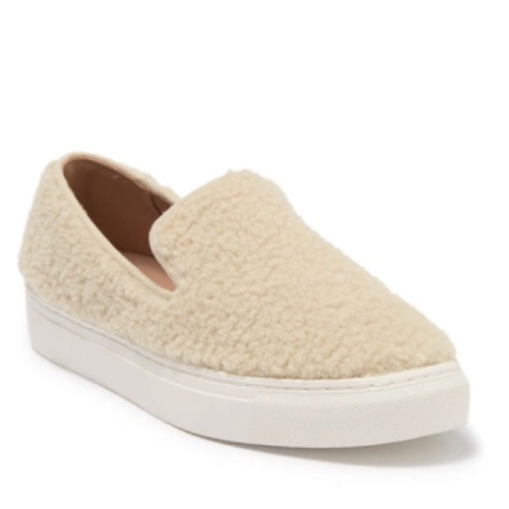 Steven New York Kimbel Faux Shearling Slip On Sneaker Size 8